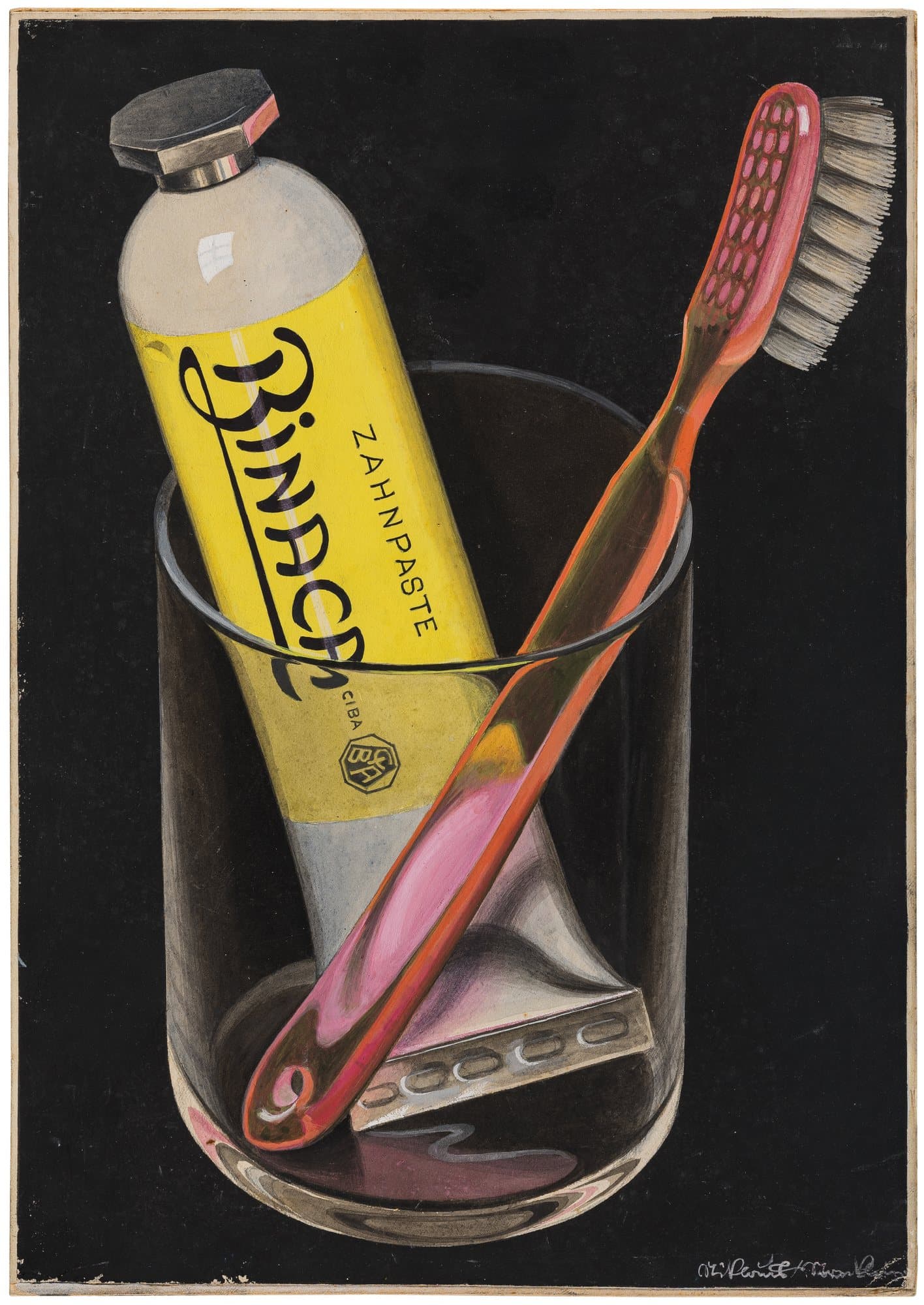Niklaus Stoecklin, Binaca Zahnpaste (Plakatentwurf)