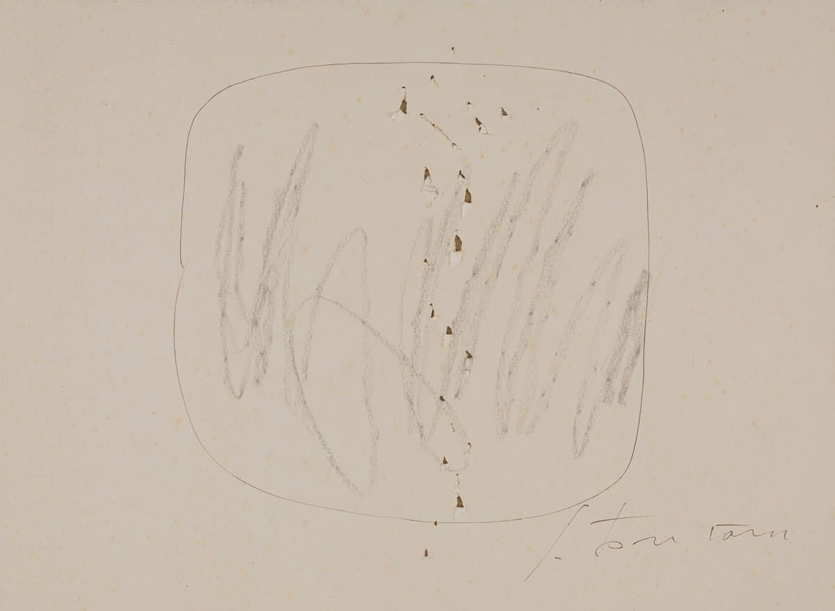 Lucio Fontana, Concetto spaziale, 1964 – 1965