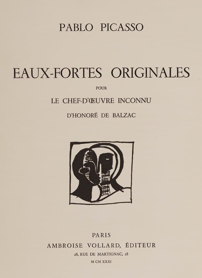 Picasso und Balzac: Die Radierungssuite «Le Chef-d'oeuvre inconnu»